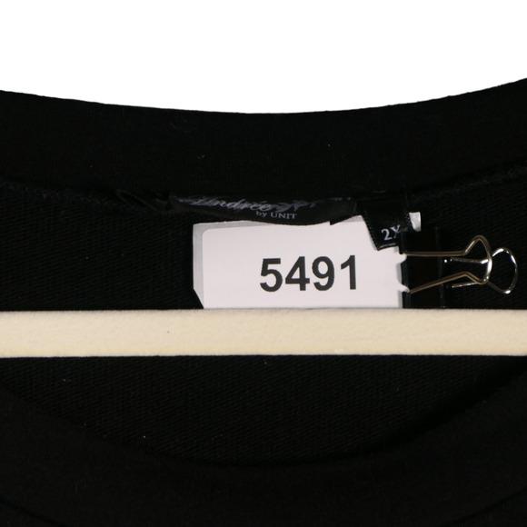 Andree Tunic Sweater Women 2X Black Brown Wild Animal Cheetah Big Cat Boho - Picture 6 of 6